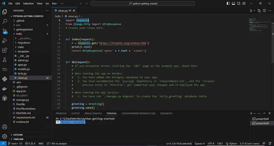 رفع موقع على استضافة Heroku