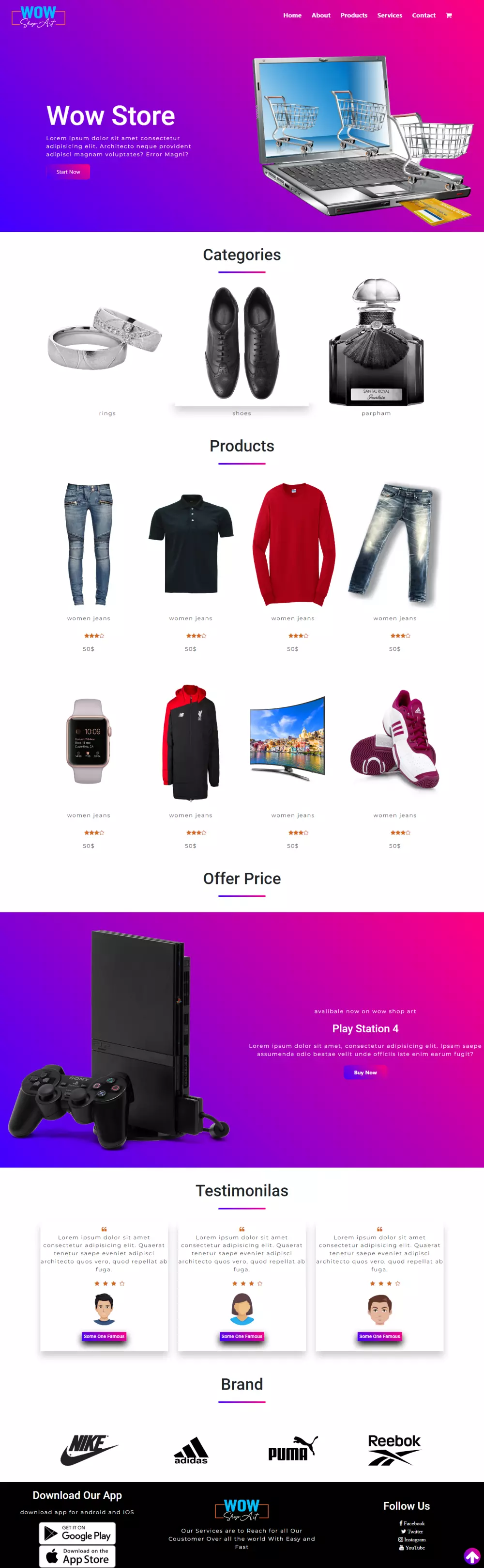 تصميم موقع ويب