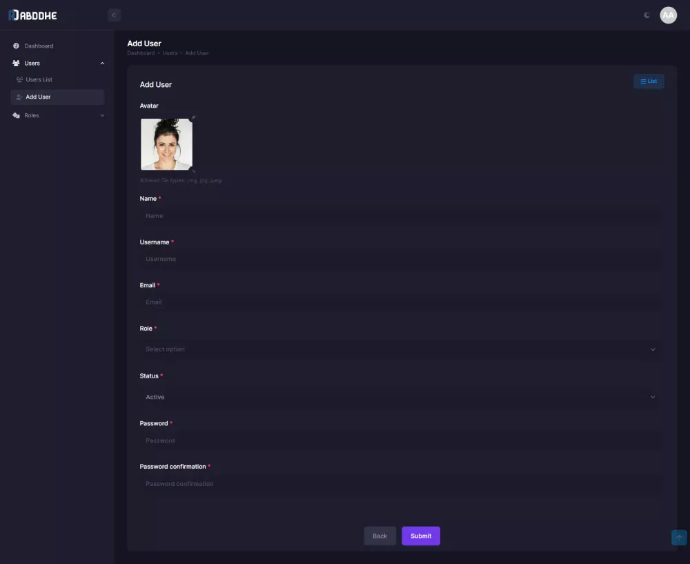 برمجة لوحة تحكم احترافية بإستخدام إطار العمل Laravel