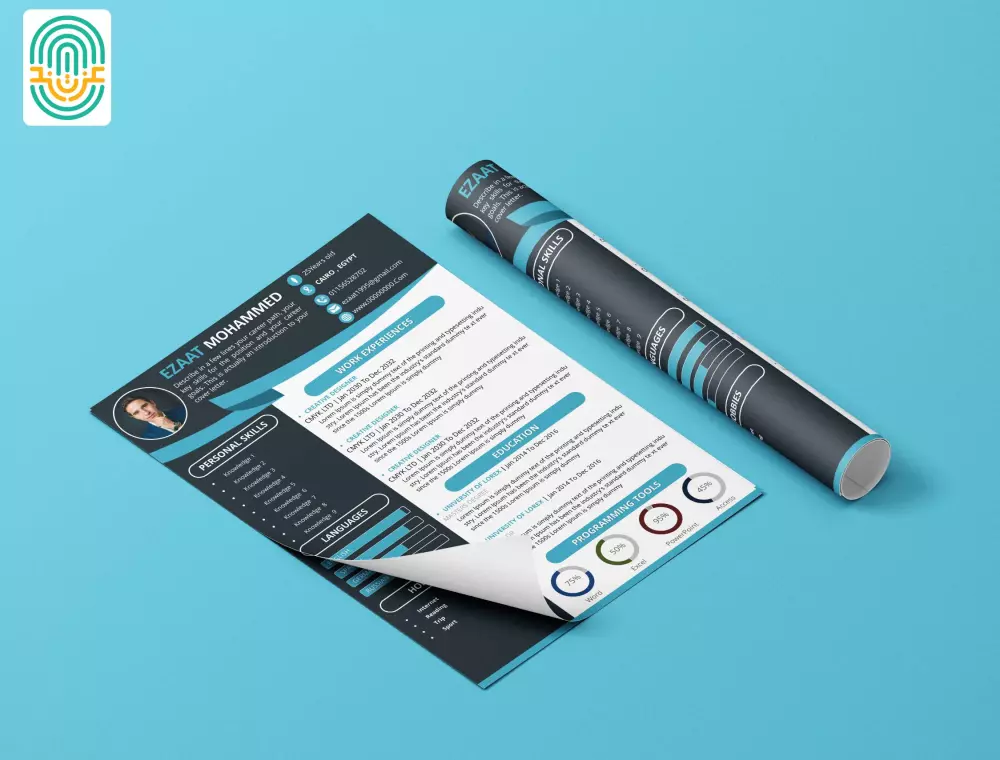 تصميم سيرة ذاتية CV احترافية