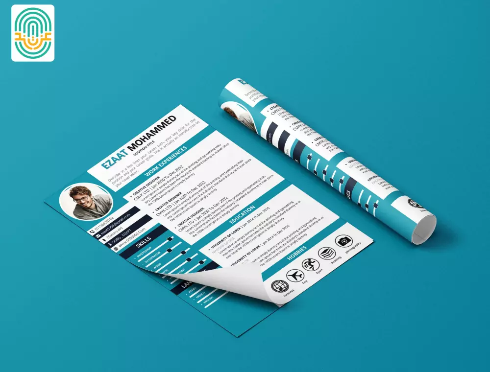 تصميم سيرة ذاتية CV احترافية