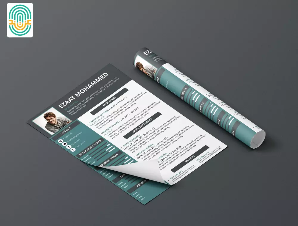 تصميم سيرة ذاتية CV احترافية