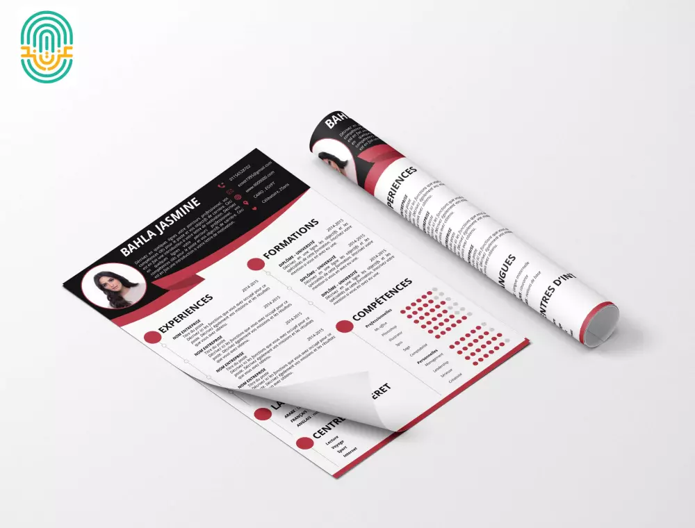 تصميم سيرة ذاتية CV احترافية