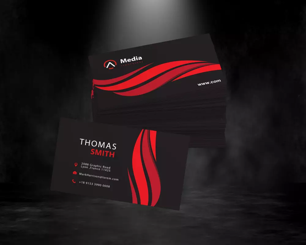 تصميم بطاقة اعمال بشكل مميز - ( Businees card )