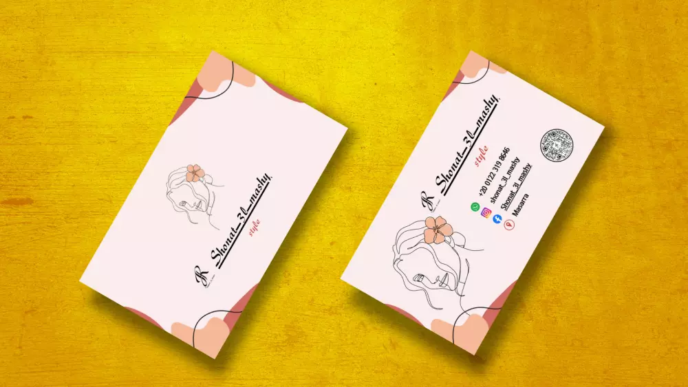 تصميم بطاقة عمل بزنس كارد