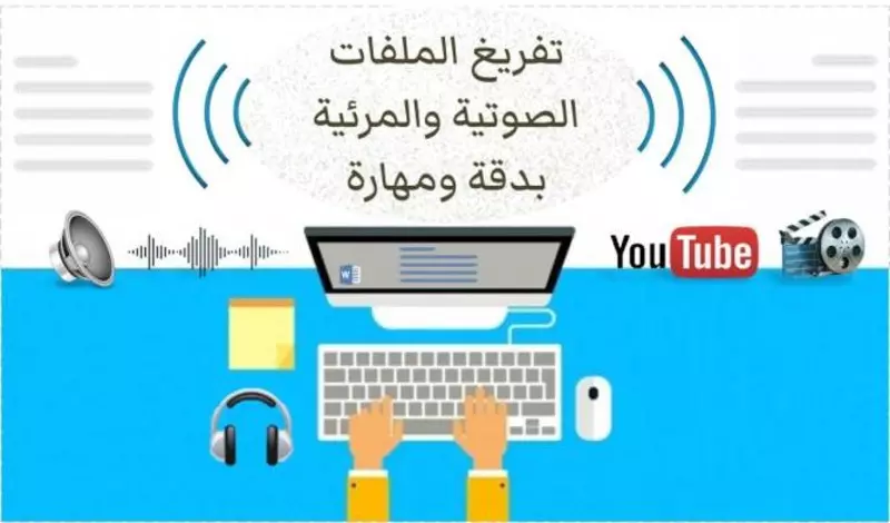 تفريغ المحتوى الصوتي والمرئي إلى نصي