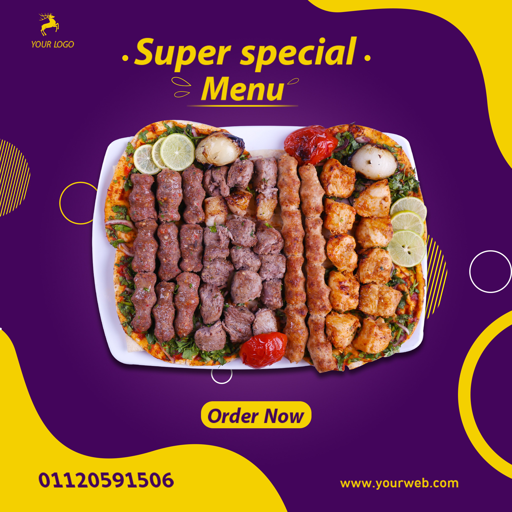 تصميم 3 بوستات احترافية للسوشال ميديا