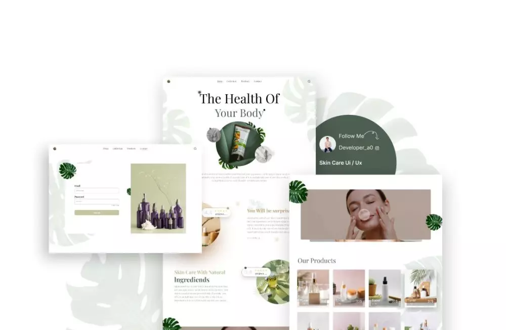 تصميم موقع UI / Ux و تحويل التصميم الى كود برمجى