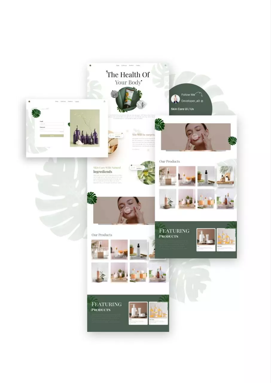 تصميم موقع UI / Ux و تحويل التصميم الى كود برمجى