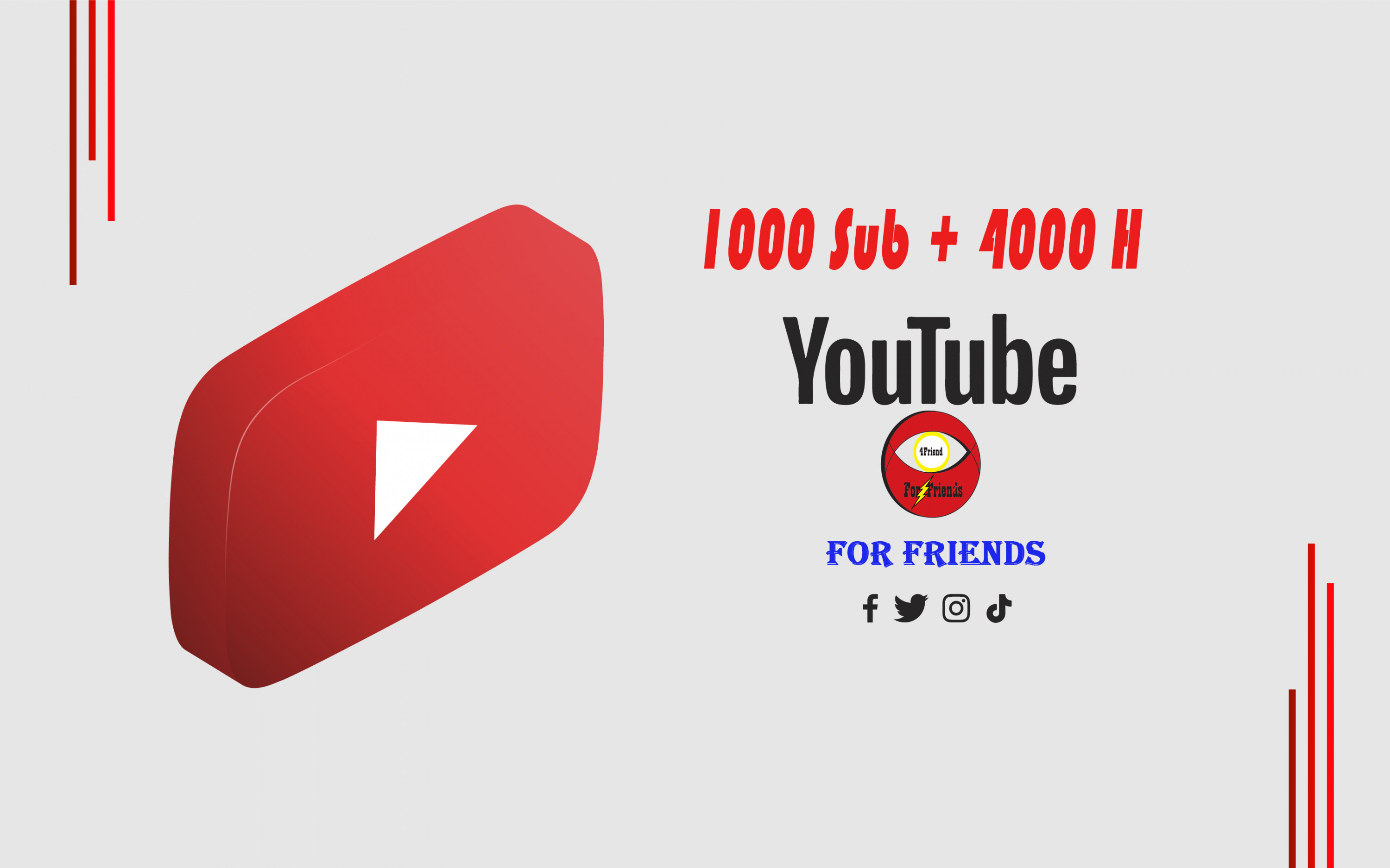 تفعيل قنوات اليوتيوب 4000 ساعه و 1000 مشترك