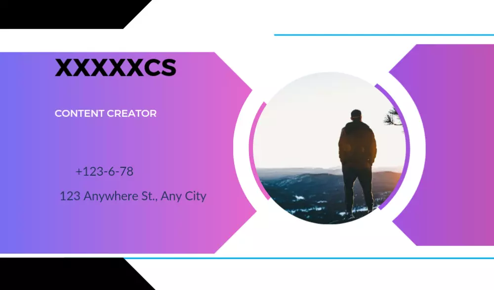 تصميم ل business card بأشكال مختلفه