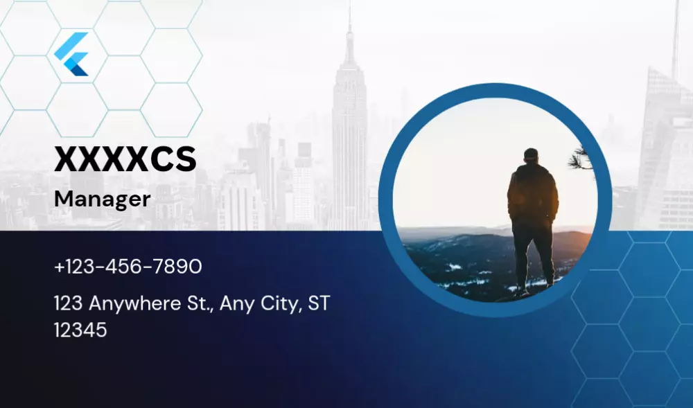 تصميم ل business card بأشكال مختلفه