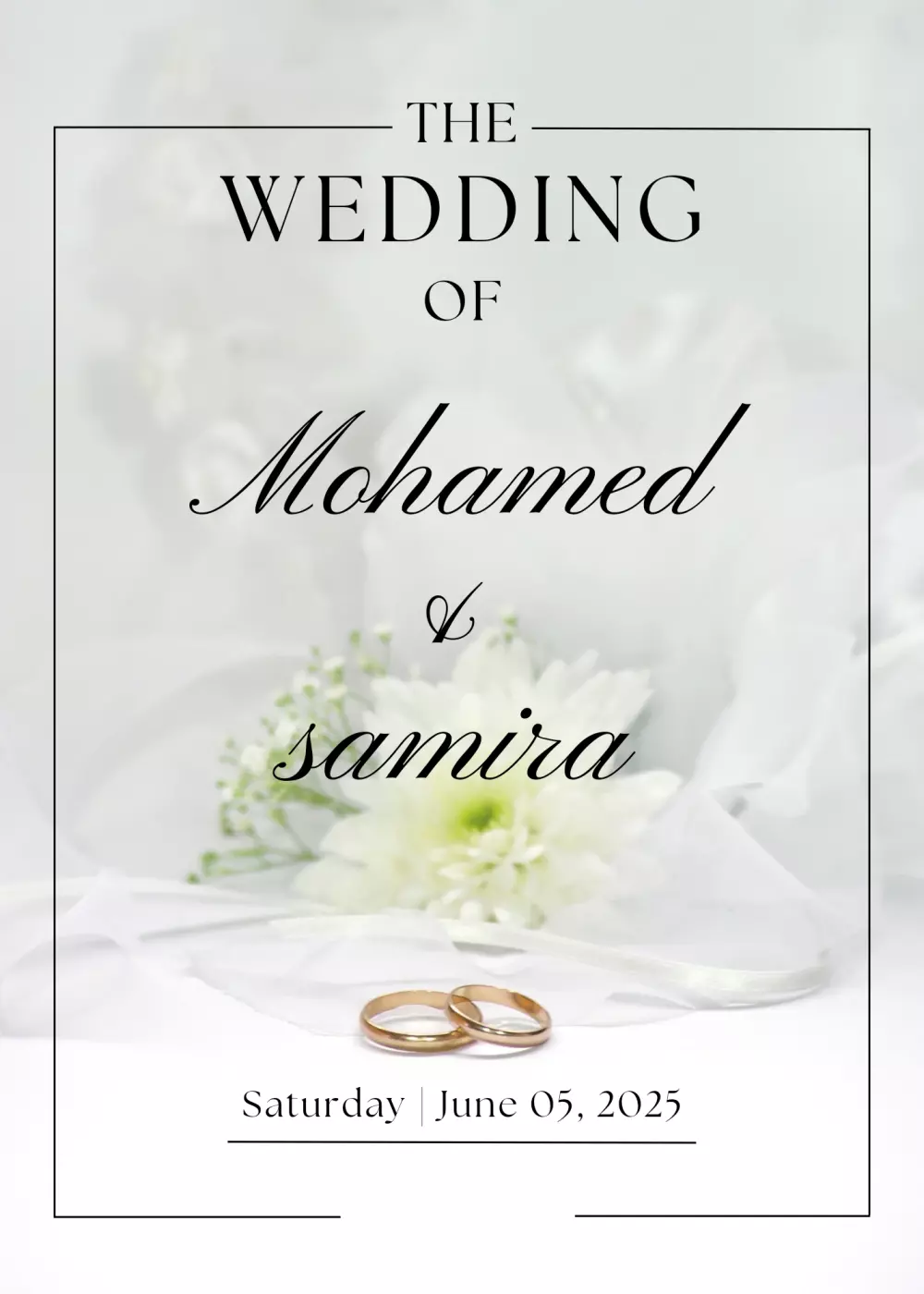 تصميم دعوات زفاف بأشكال متنوعه