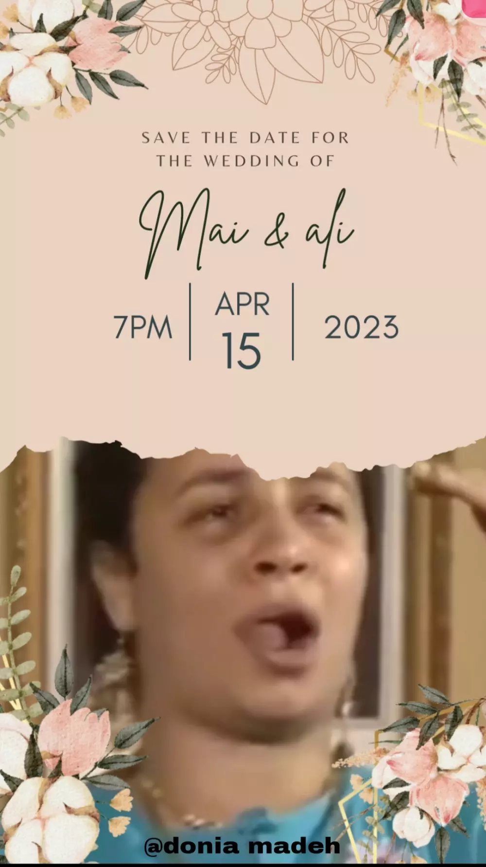 تصميم فيديو  دعوات زفاف الكترونيه