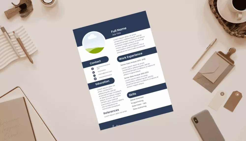 تصميم سيرة ذاتية احترافية CV