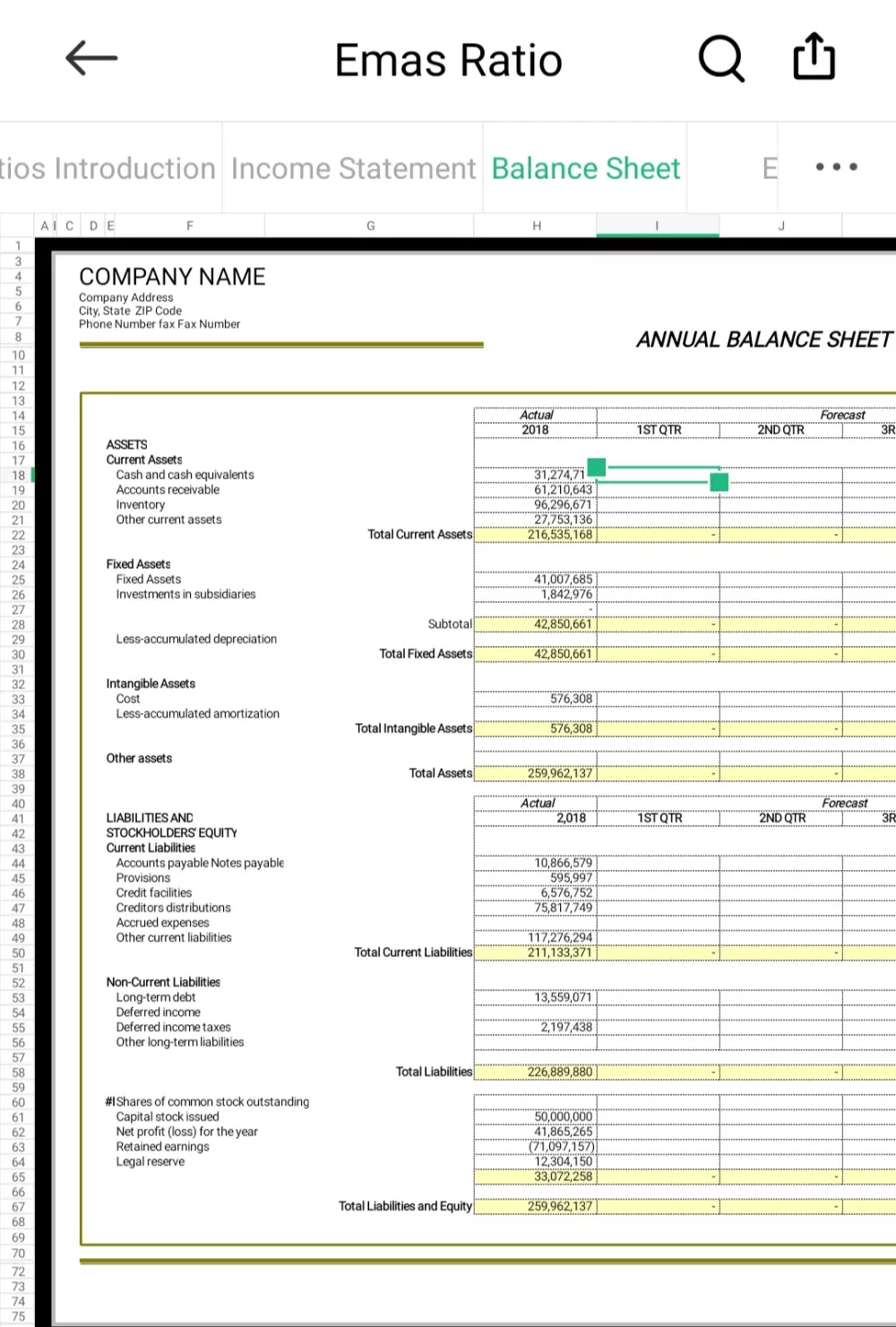 التحليل المالى باستخدام الاكسيل بالانجليزية