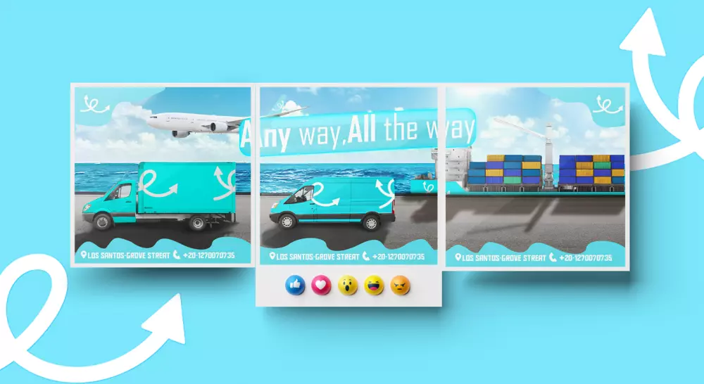 تصميمات سوشيا ميديا احترافية