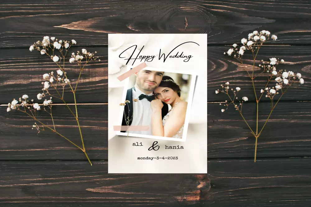 تصميم دعوات الزفاف / wedding invitation