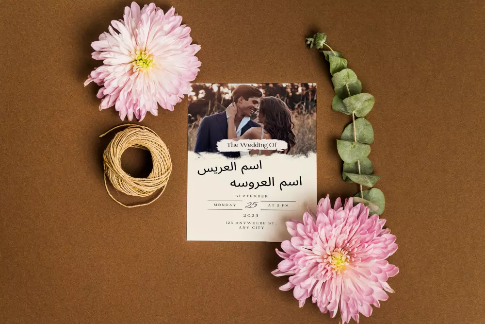 تصميم دعوات الزفاف / wedding invitation