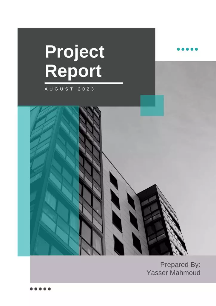 سوف اقوم بتصميم تقرير مشروع