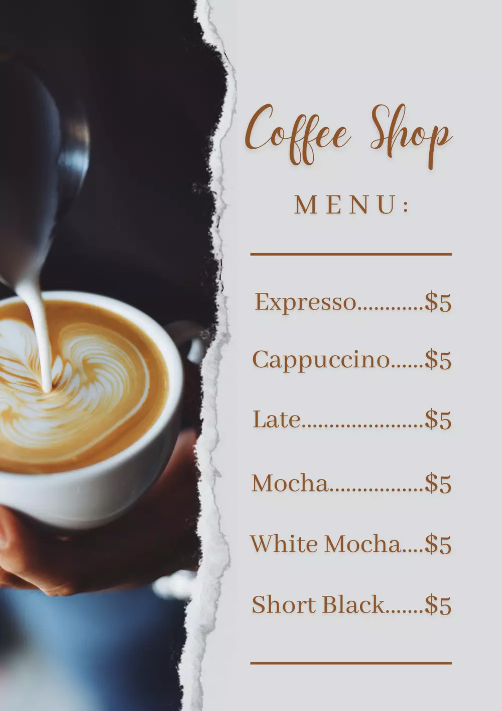 تصميم منيو تصميم menu احترافي