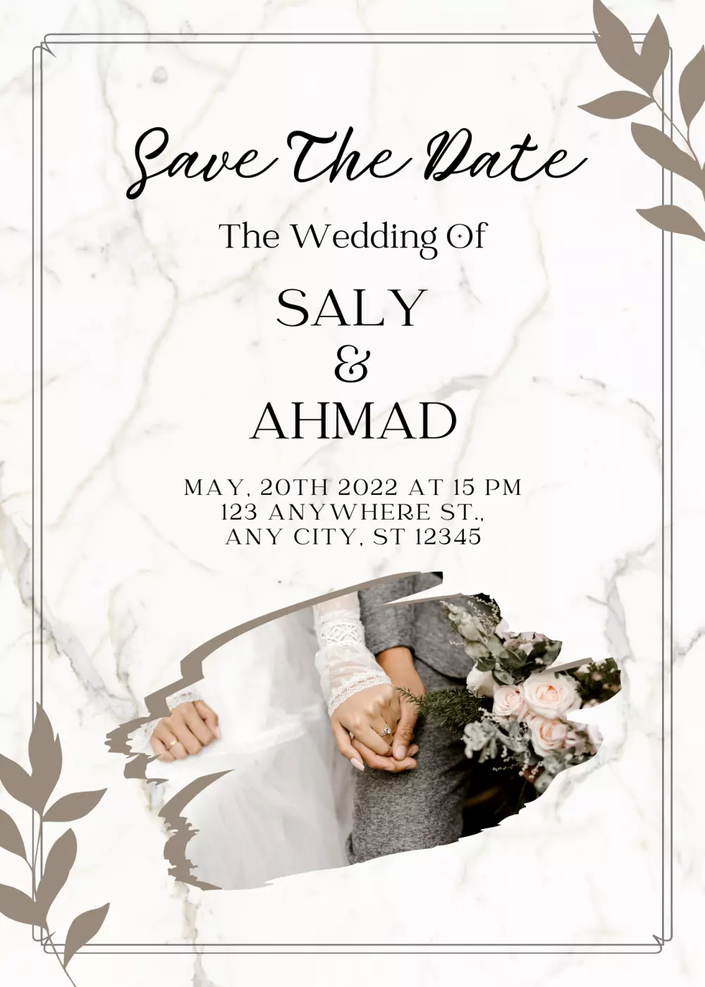 تصميم دعوات زفاف