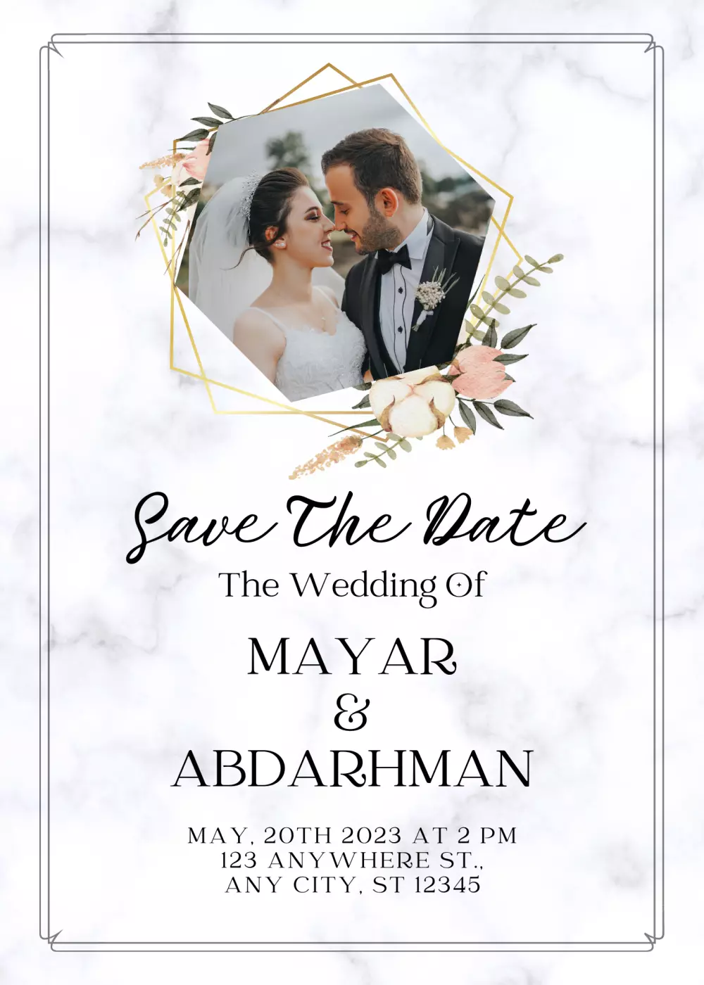 تصميم دعوات زفاف