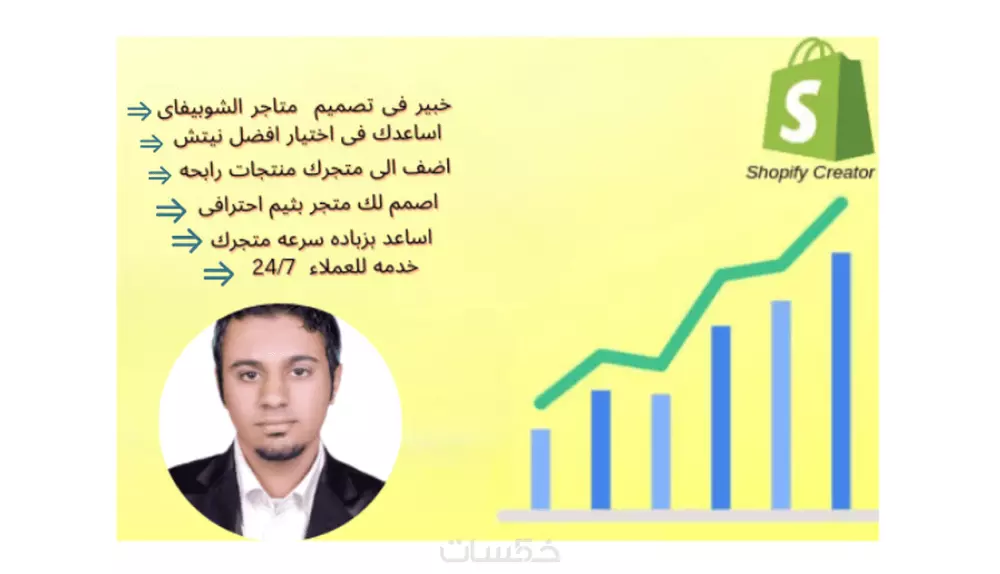 أنا هُنا لمساعدتك في تحويل متجرك الى متجر احترافي بمواصفات عالمية على منصة شوبيفَاي لتحقيق اهدافك