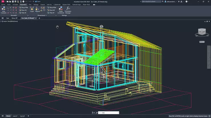 تصميم هندسي 2D علي برنامجAutocad