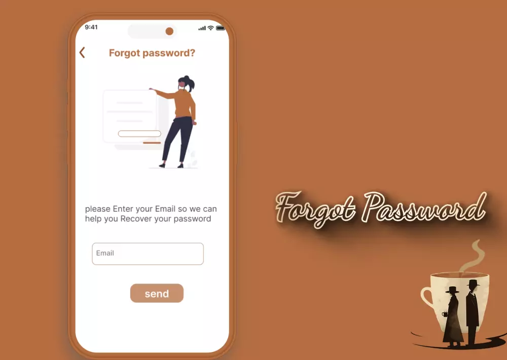تصميم UXUIلتطبيق قهوه بانواعها