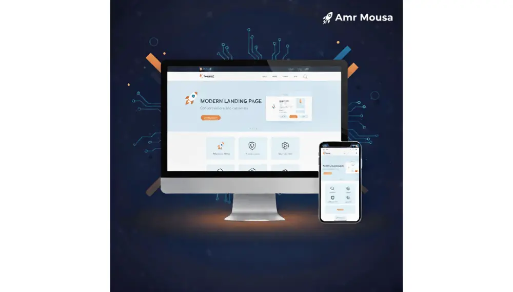 تصميم صفحة هبوط (Landing Page) متجاوبة باحترافية