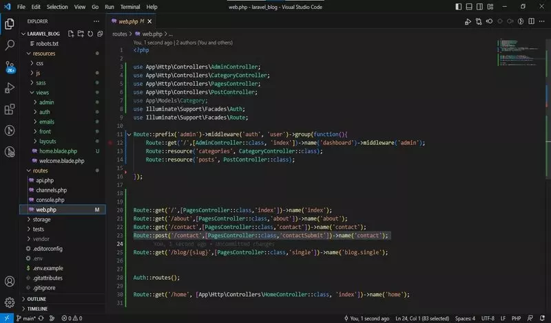 برمجة وتطوير مواقع ويب بلغةPHP باطار عمل Laravel Framework