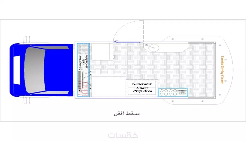 عمل المخططات اللازمة لسيارات المطاعم