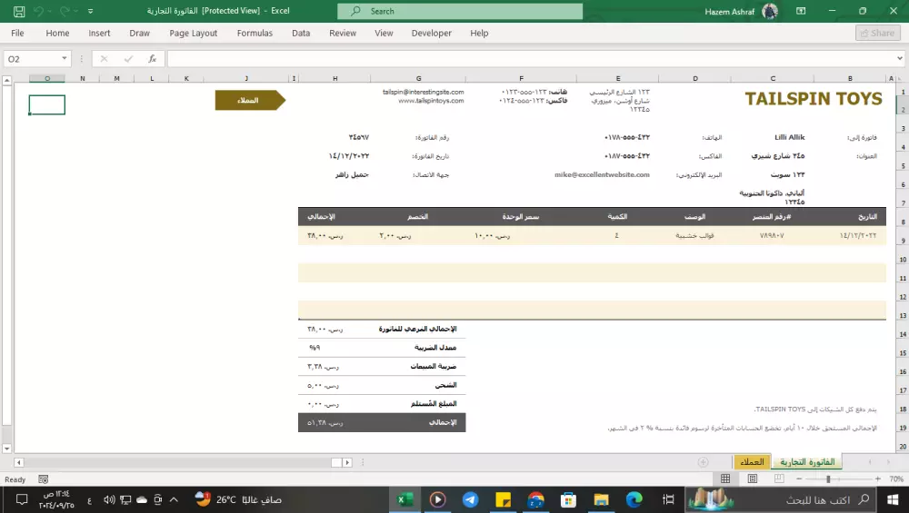 تحليل البيانات وكتابه تقارير بستخدام اكسيل