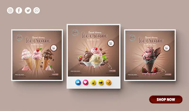 تصميم منشورات سوشيال ميديا احترافية وجذابة