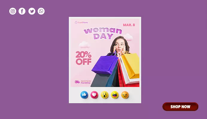 تصميم منشورات سوشيال ميديا احترافية وجذابة