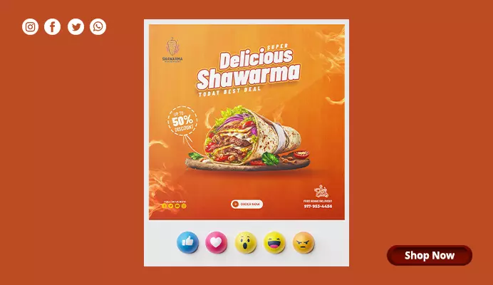 تصميم منشورات سوشيال ميديا احترافية وجذابة