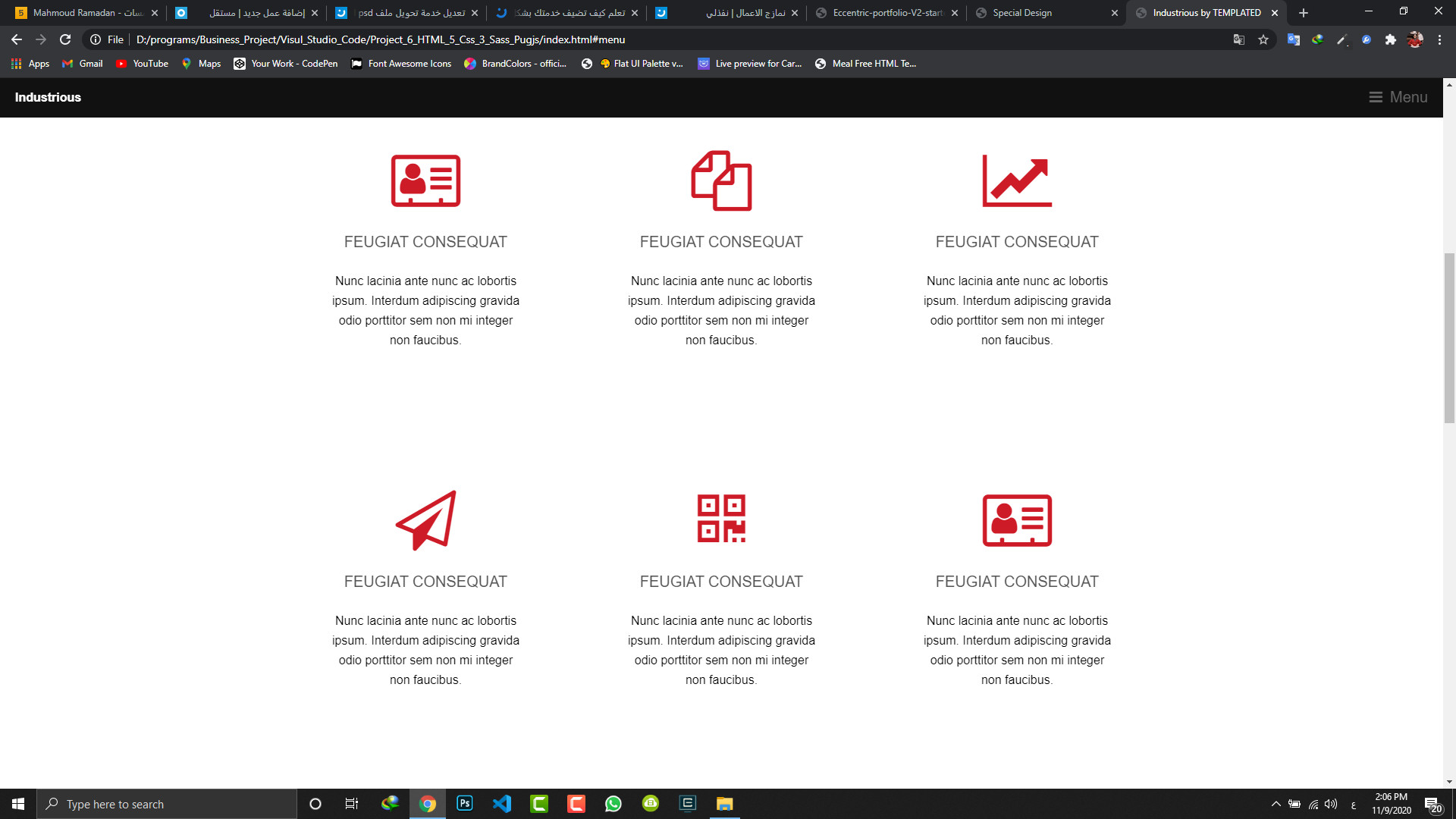 تحويل ملف psd الي صفحه html