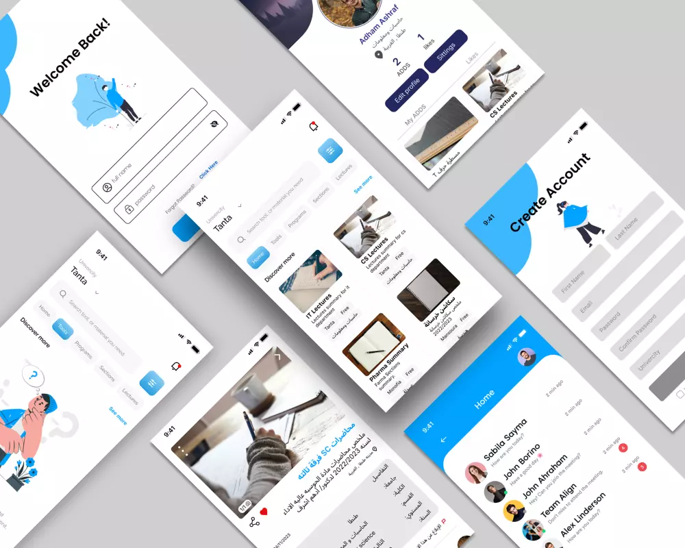 تصميم UI UX مميز وتقديم تجربه مستخدم رائعه