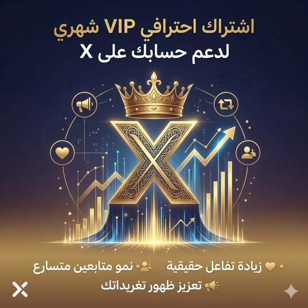 باقة ترويج شهرية VIP لزيادة انتشار تغريداتك