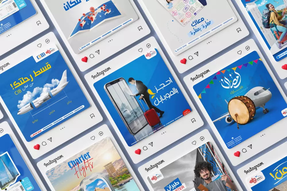 تصميم بوستات سوشيال ميديا بطريقة احترافية وعصرية