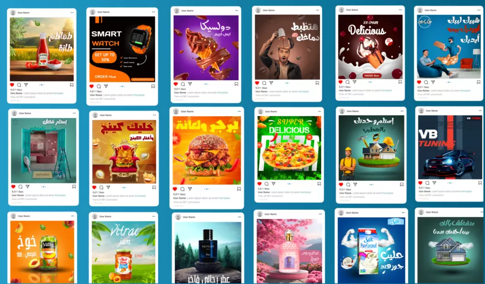 تصميمات سوشيال ميديا تلفت الأنظار