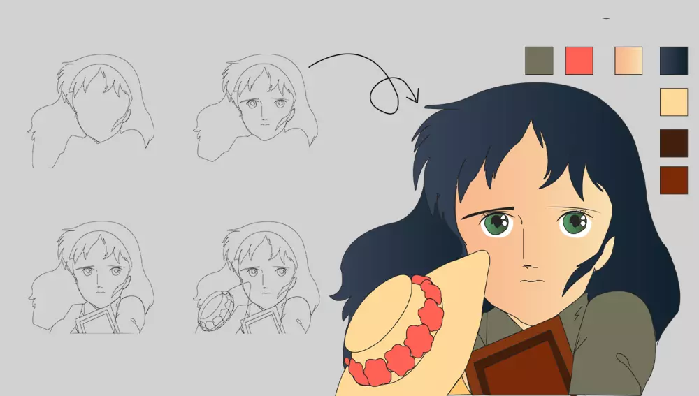 رسم شخصيات كرتونية أنمي جذابه لقصص الاطفال حسب الطلب