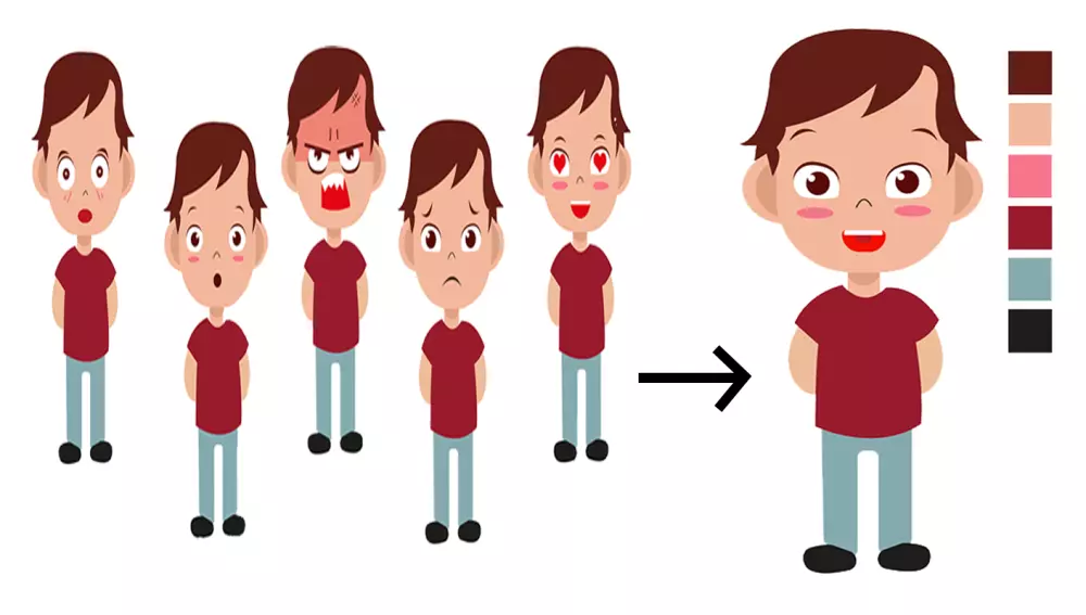 رسم شخصيات كرتونية