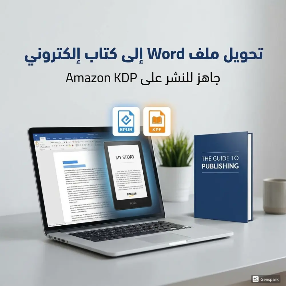 تحويل ملف ال Word إلي كتاب إلكتروني جاهز للنشر علي أمازون KDP، وبأقل سعر علي الإطلاق.