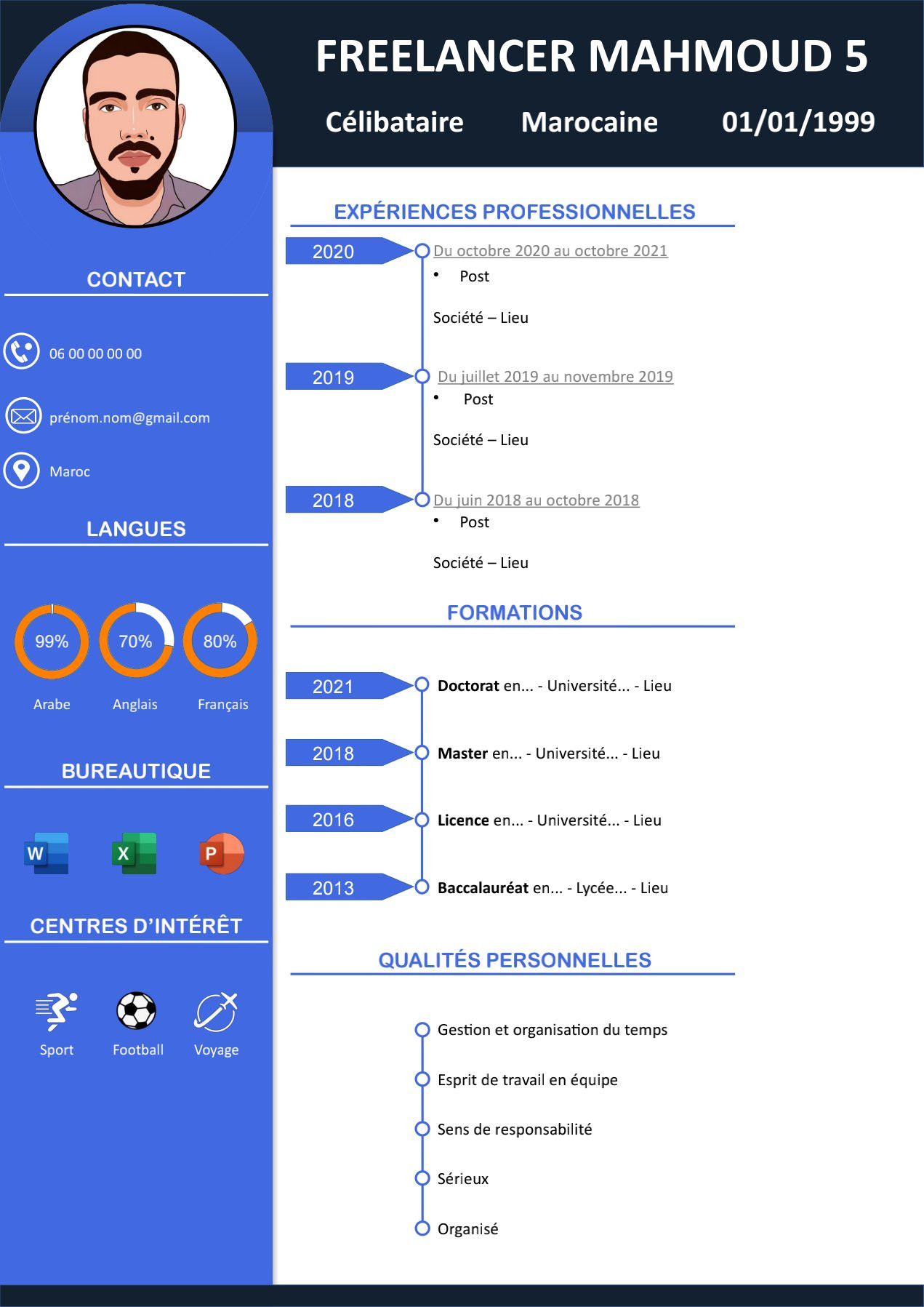 سأكتب وأصمم لك سيرة ذاتية احترافية