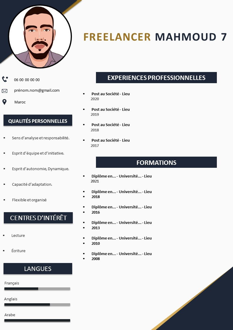 سأكتب وأصمم لك سيرة ذاتية احترافية