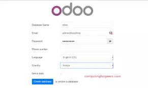 تنصيب نظام اودو