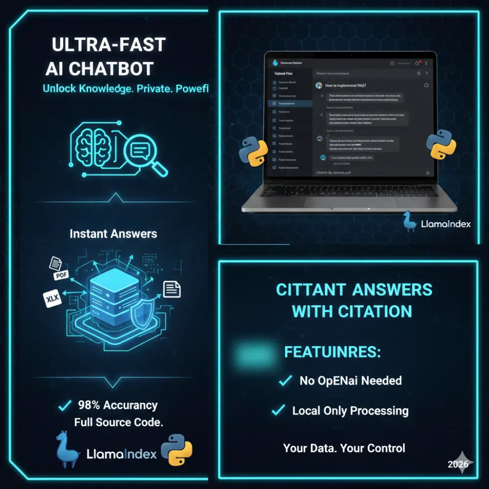 شات بوت ذكي يبحث في مستنداتك ويجيب في ثواني! 🤖⚡