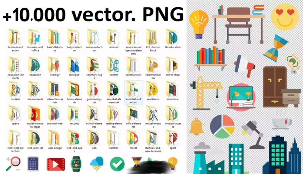 14,500 الف شكل مكتبة graphic بصيغة, PNG, Victor, PSD , Ai